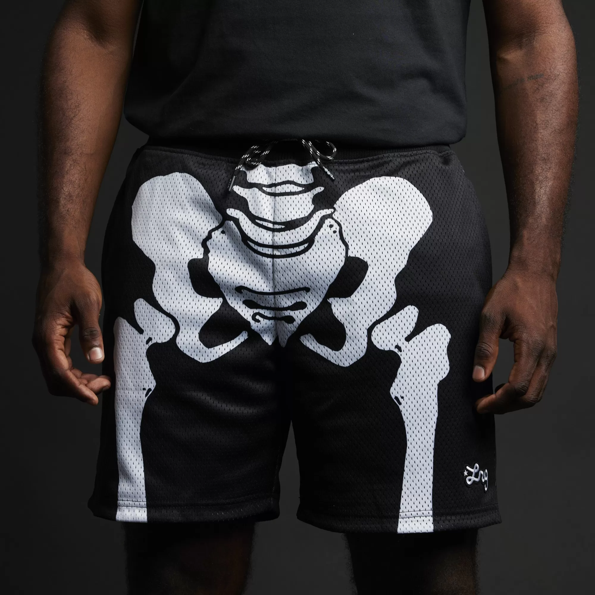 LRG Shorts De Malha Bone Guard^Homens Shorts